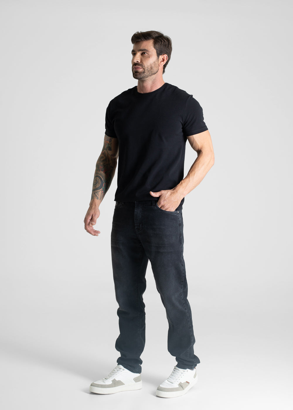 Calça Jeans Sawary Slim - 281056 PRETO