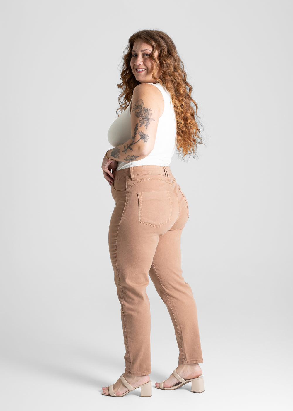 Calça Sarja Sawary Plus Size - 281060 MARROM