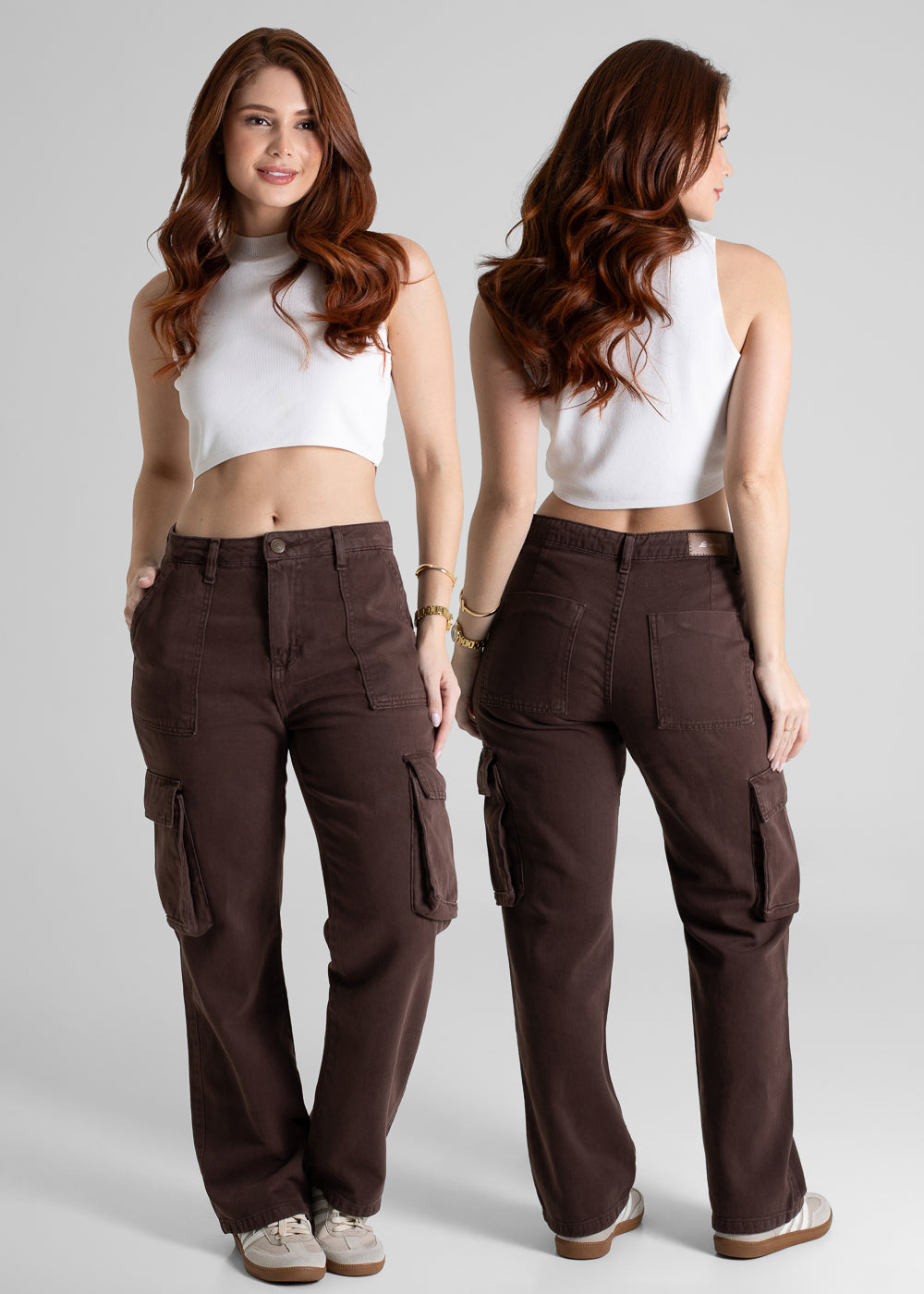 Calça Sarja Sawary Reta Petit - 281066 MARROM