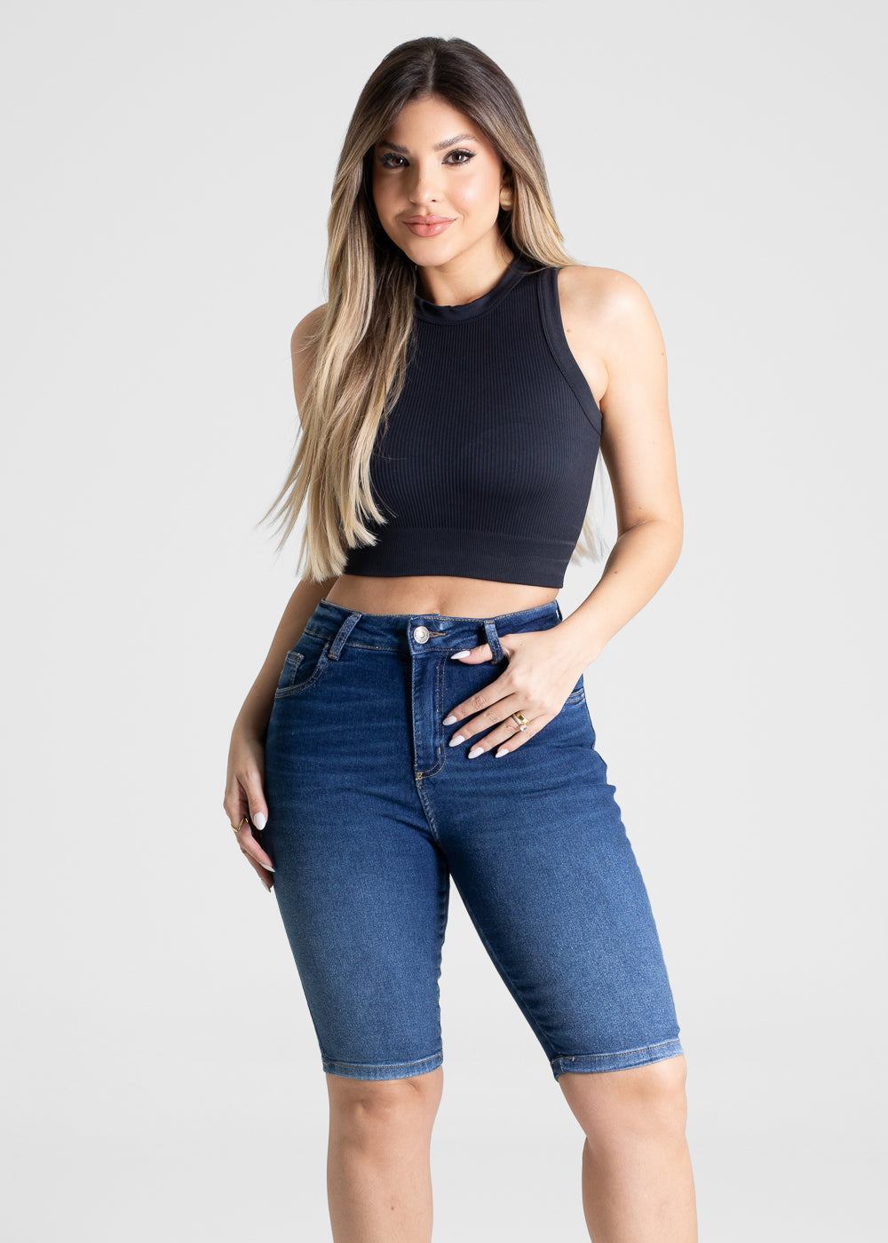 Bermuda Jeans Sawary - 281072 AZUL