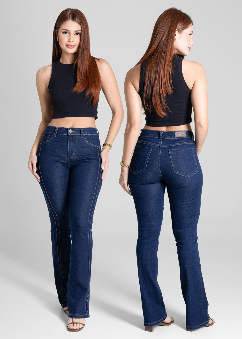 Calça Jeans Sawary Boot Cut - 281074 AZUL