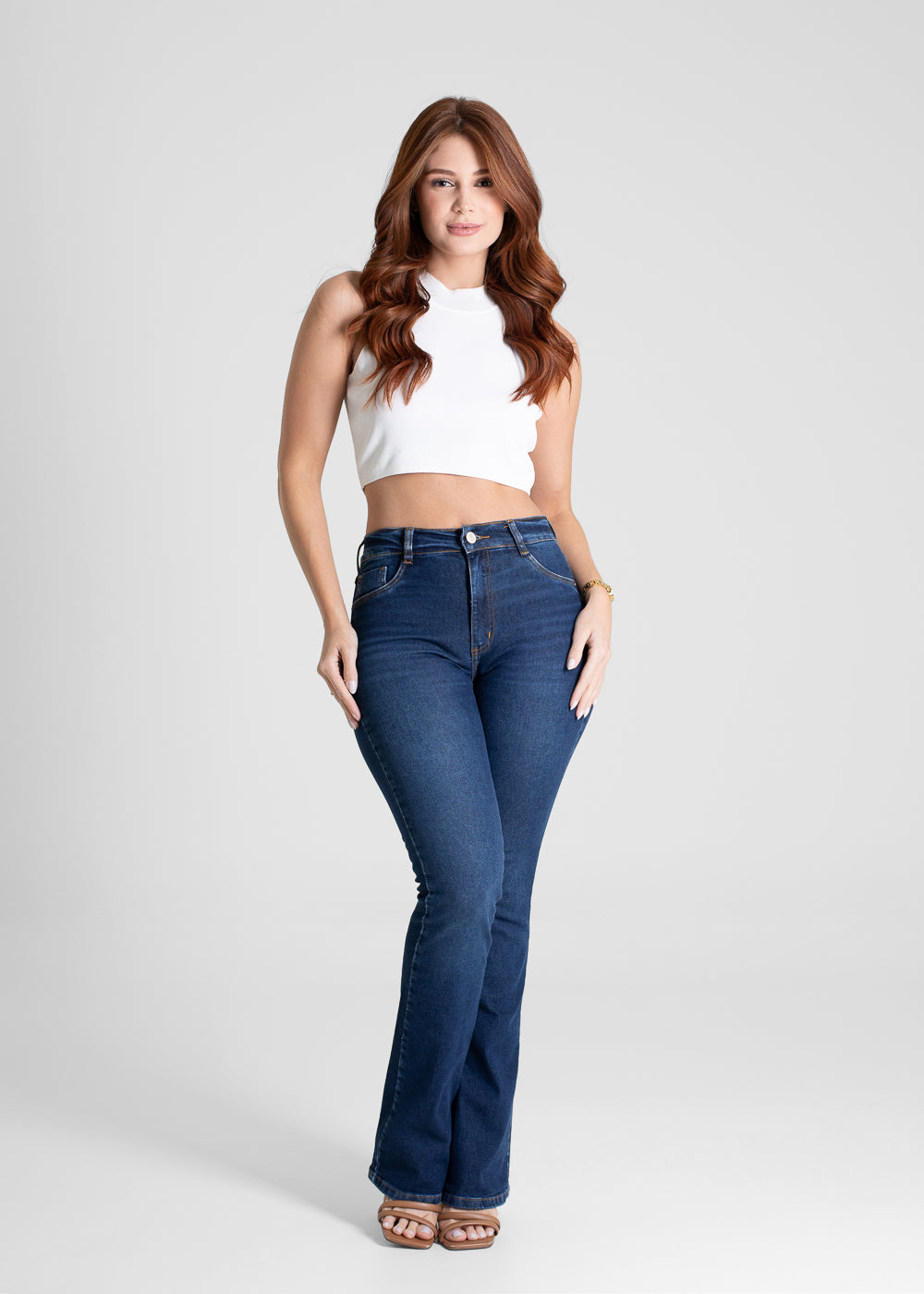 Calça Jeans Sawary Boot Cut - 281086 AZUL