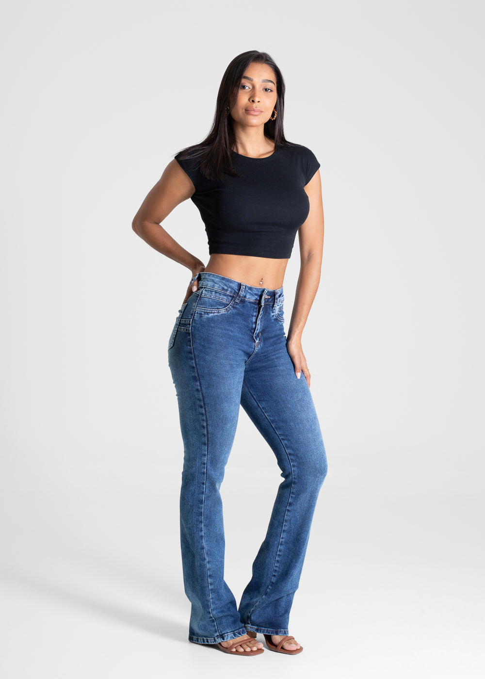 Calça Jeans Sawary Levanta Bumbum - 281088 AZUL