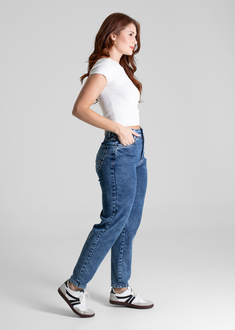 Calça Jeans Sawary Mom - 281092 AZUL
