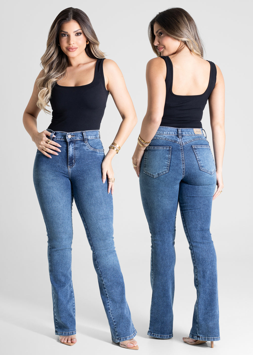 Calça Jeans Sawary Boot Cut - 281095 AZUL