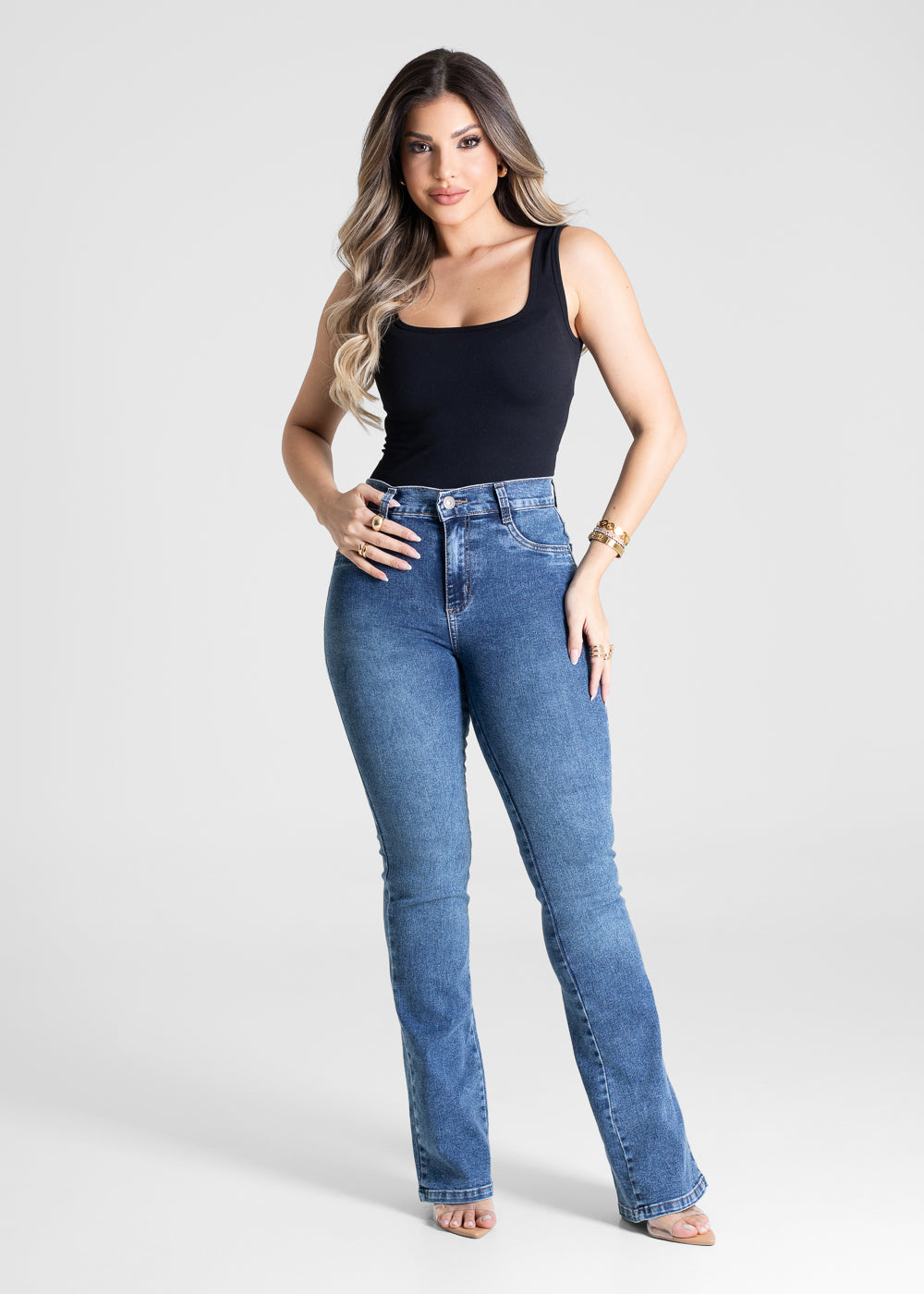 Calça Jeans Sawary Boot Cut - 281095 AZUL