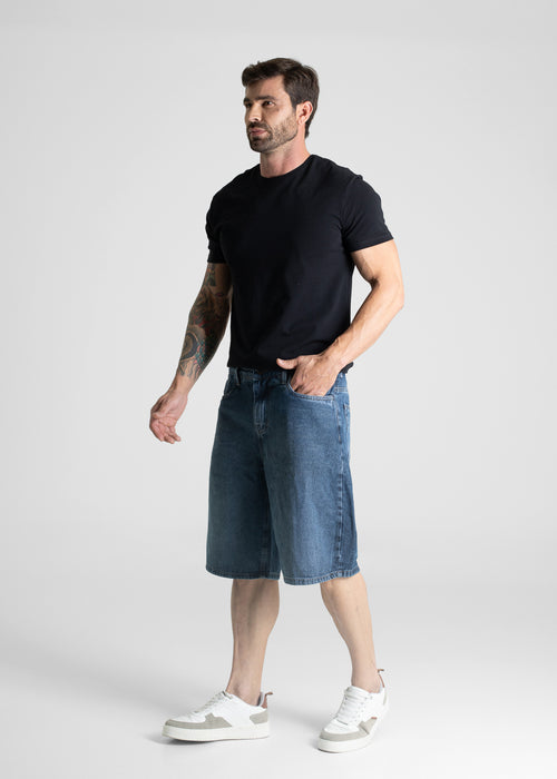 Bermuda Jeans Sawary - 281097 PRETO