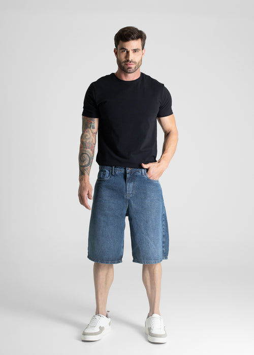Bermuda Jeans Sawary - 281097 PRETO