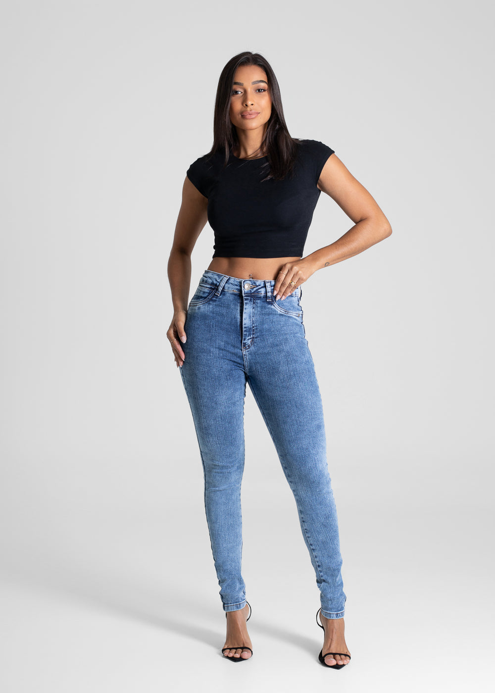 Calça Jeans Sawary Push Up - 281103 AZUL