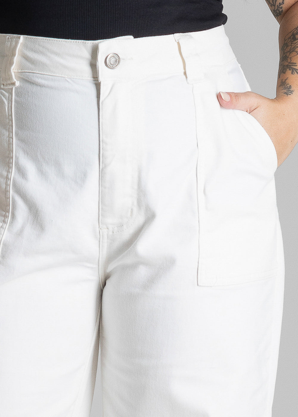 Calça Sarja Sawary Plus Size Wide Leg - 281114 PT