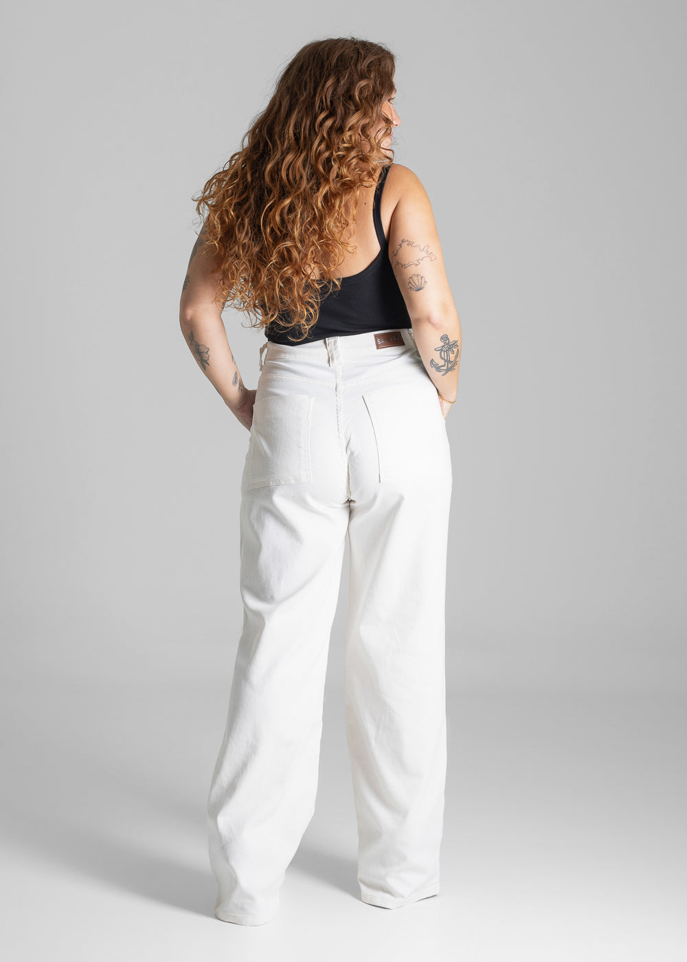 Calça Sarja Sawary Plus Size Wide Leg - 281114 PT