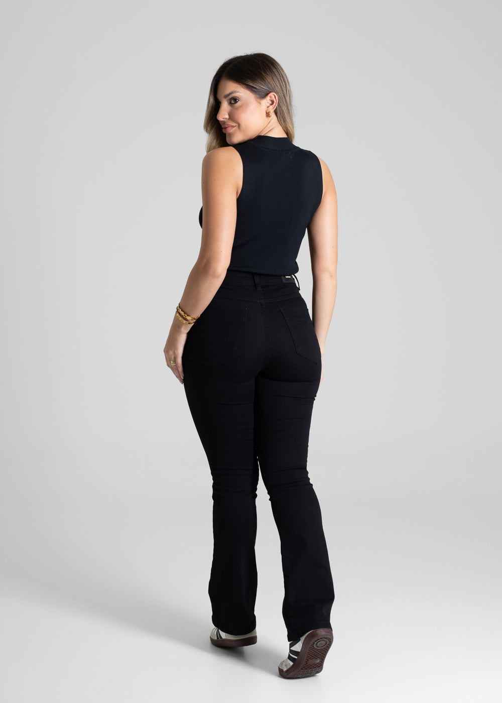 Calça Sarja Sawary Super Lipo Boot Cut - 281115 PRETO