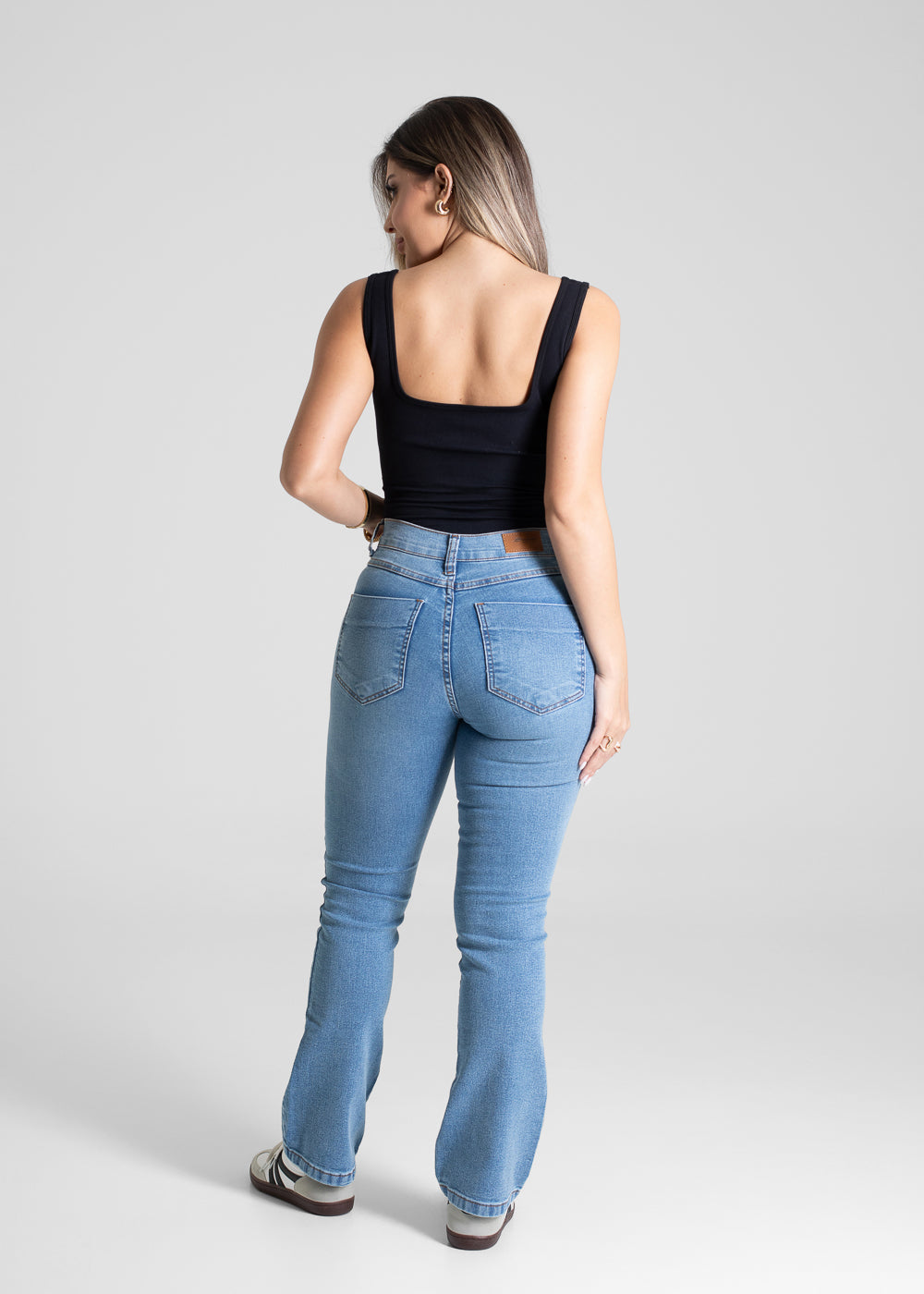 Calça Jeans Sawary Boot Cut Petit - 281117 AZUL