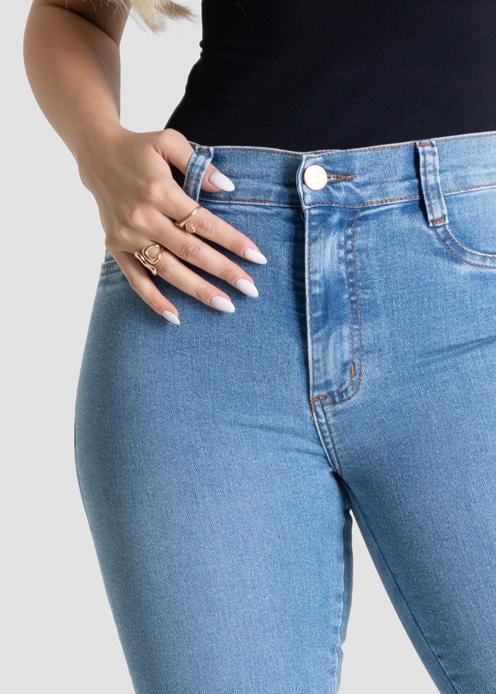 Calça Jeans Sawary Boot Cut Petit - 281117 AZUL