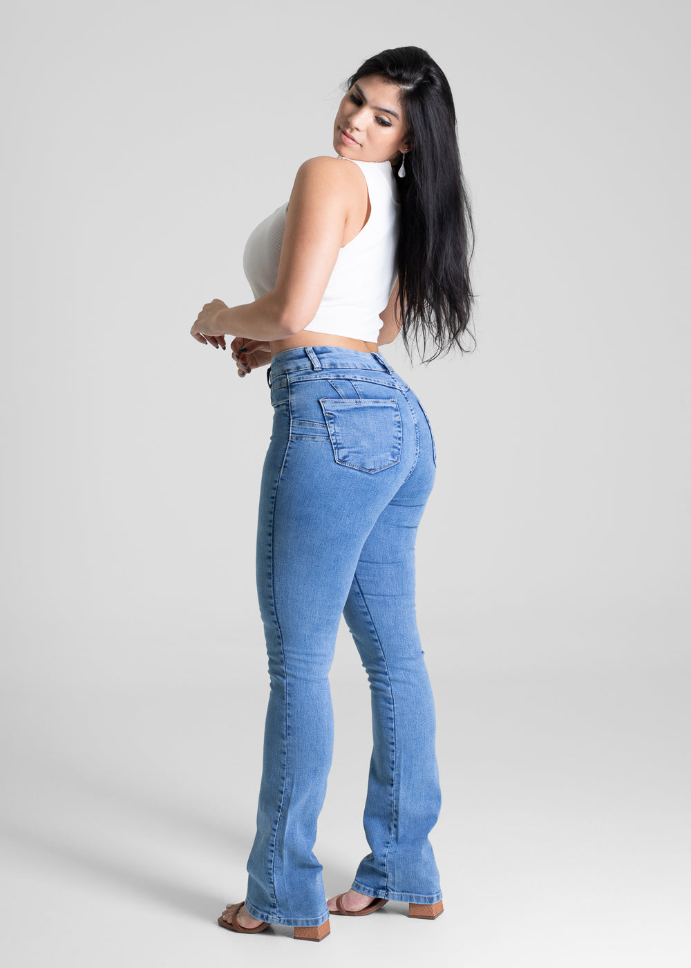 Calça Jeans Sawary Levanta Bumbum - 281127 AZUL