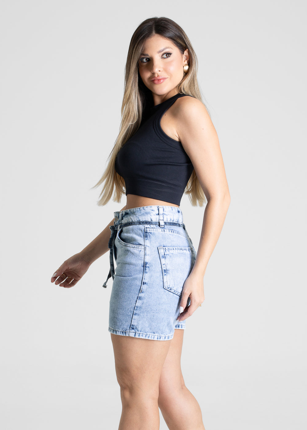 Shorts Jeans Sawary - 281130 AZUL