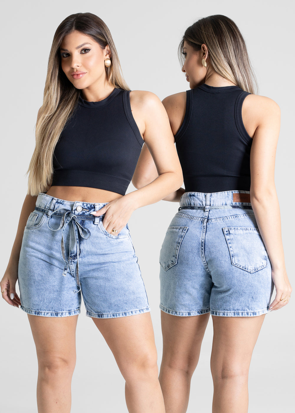 Shorts Jeans Sawary - 281130 AZUL
