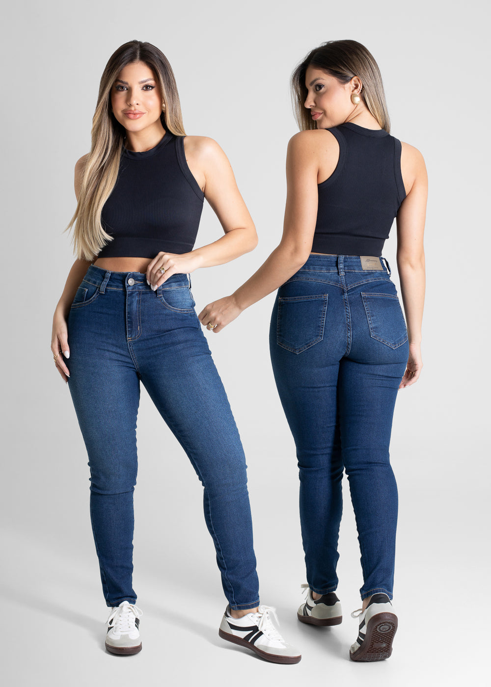 Calça Jeans Sawary Cigarrete - 281131 AZUL
