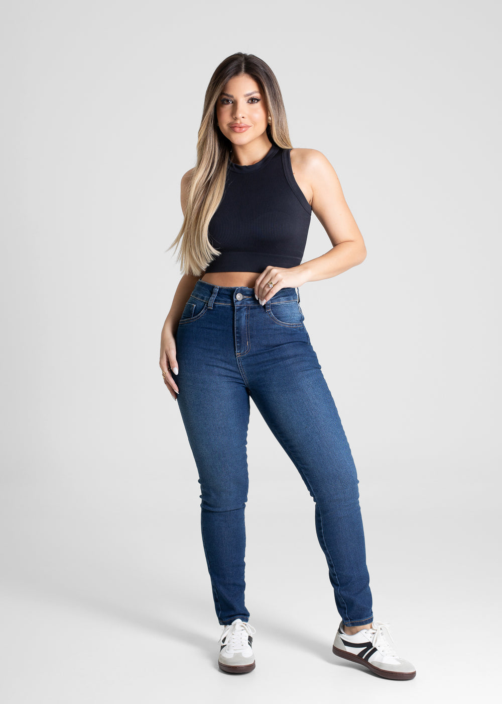Calça Jeans Sawary Cigarrete - 281131 AZUL
