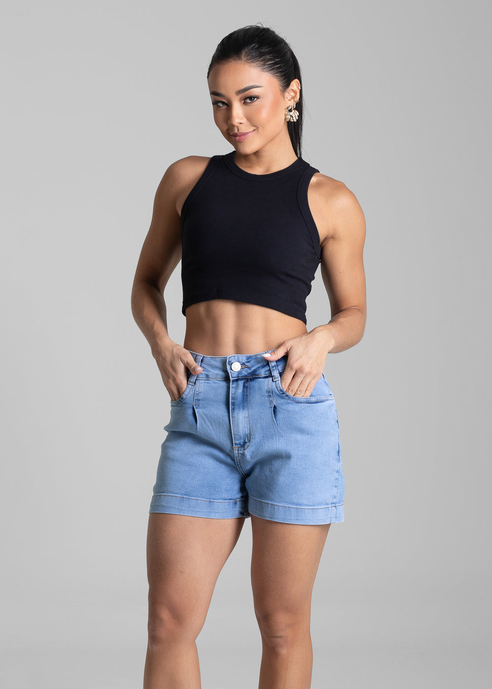 Shorts Jeans Sawary - 281132 AZUL