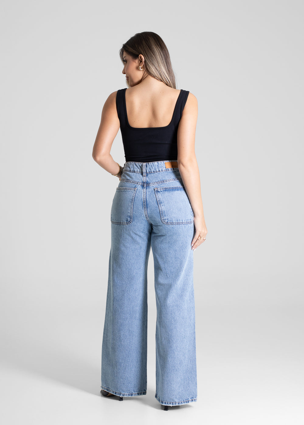 Calça Jeans Sawary Wide Leg - 281135 AZUL