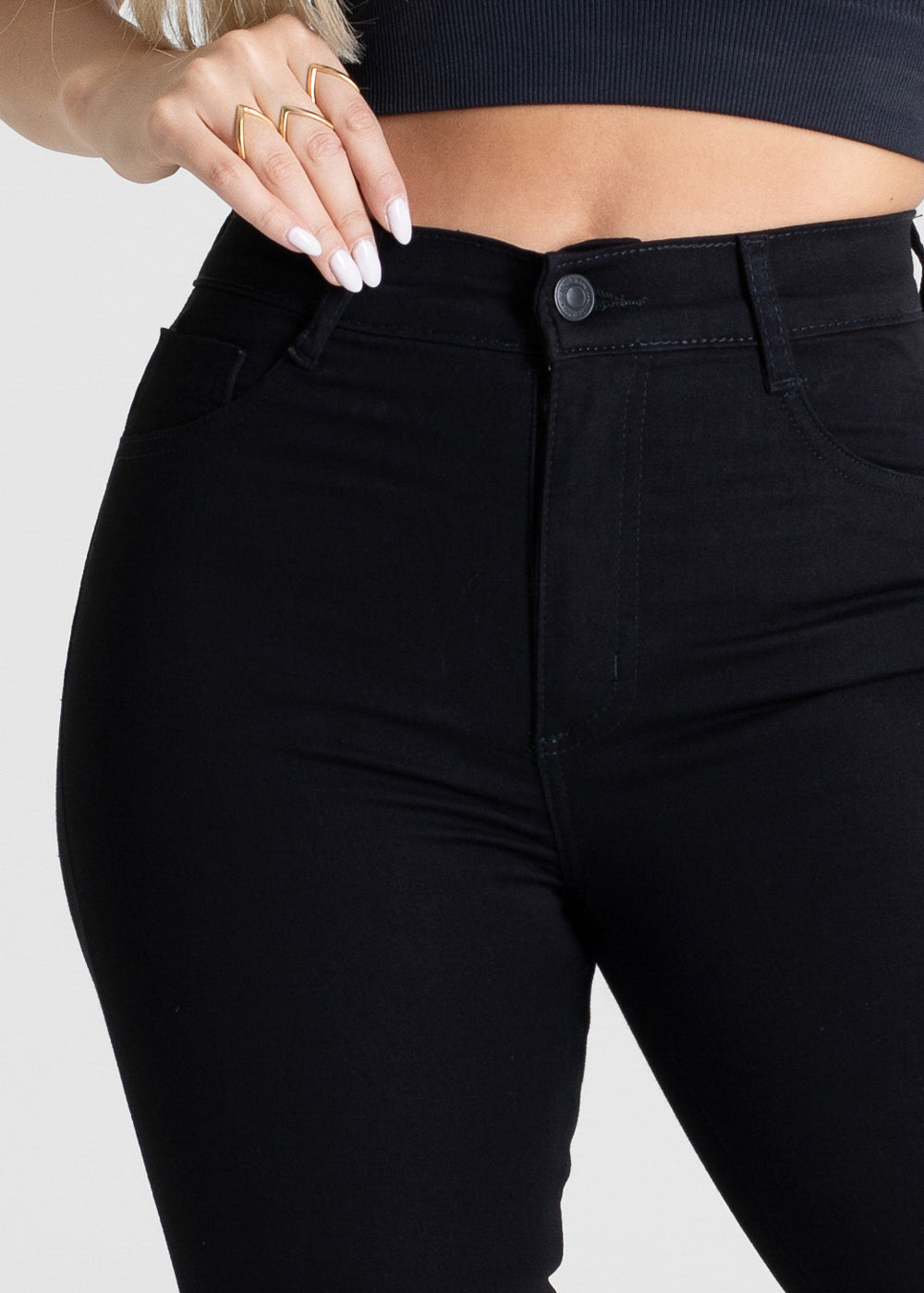 Calça Sarja Sawary Boot Cut Petit - 281137 PRETO