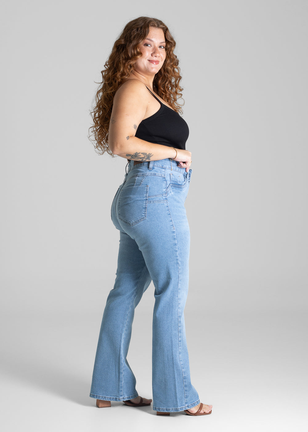 Calça Jeans Sawary Plus Size Petit - 281143 AZUL