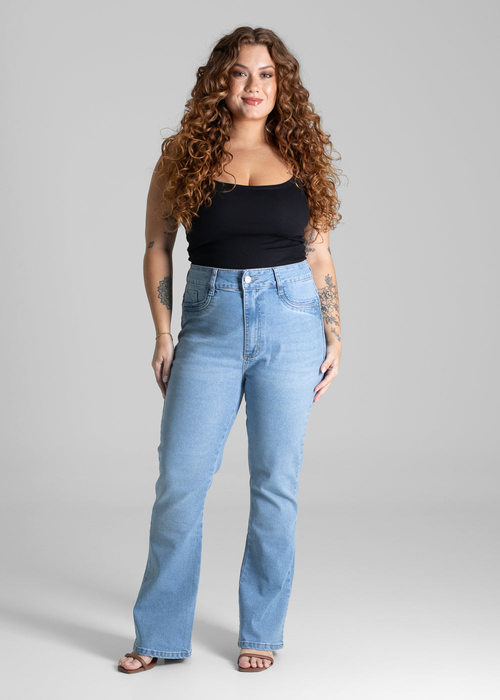 Calça Jeans Sawary Plus Size Petit - 281143 AZUL