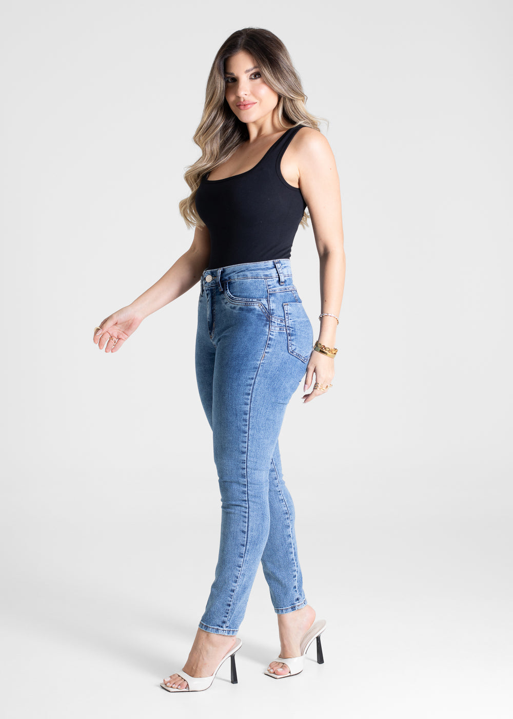 Calça Jeans Sawary Levanta Bumbum - 281149 AZUL