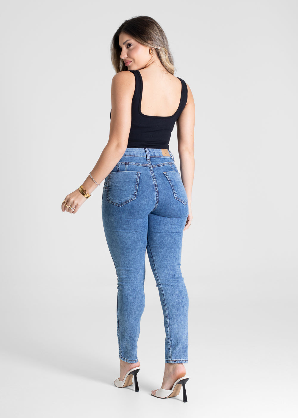 Calça Jeans Sawary Levanta Bumbum - 281149 AZUL
