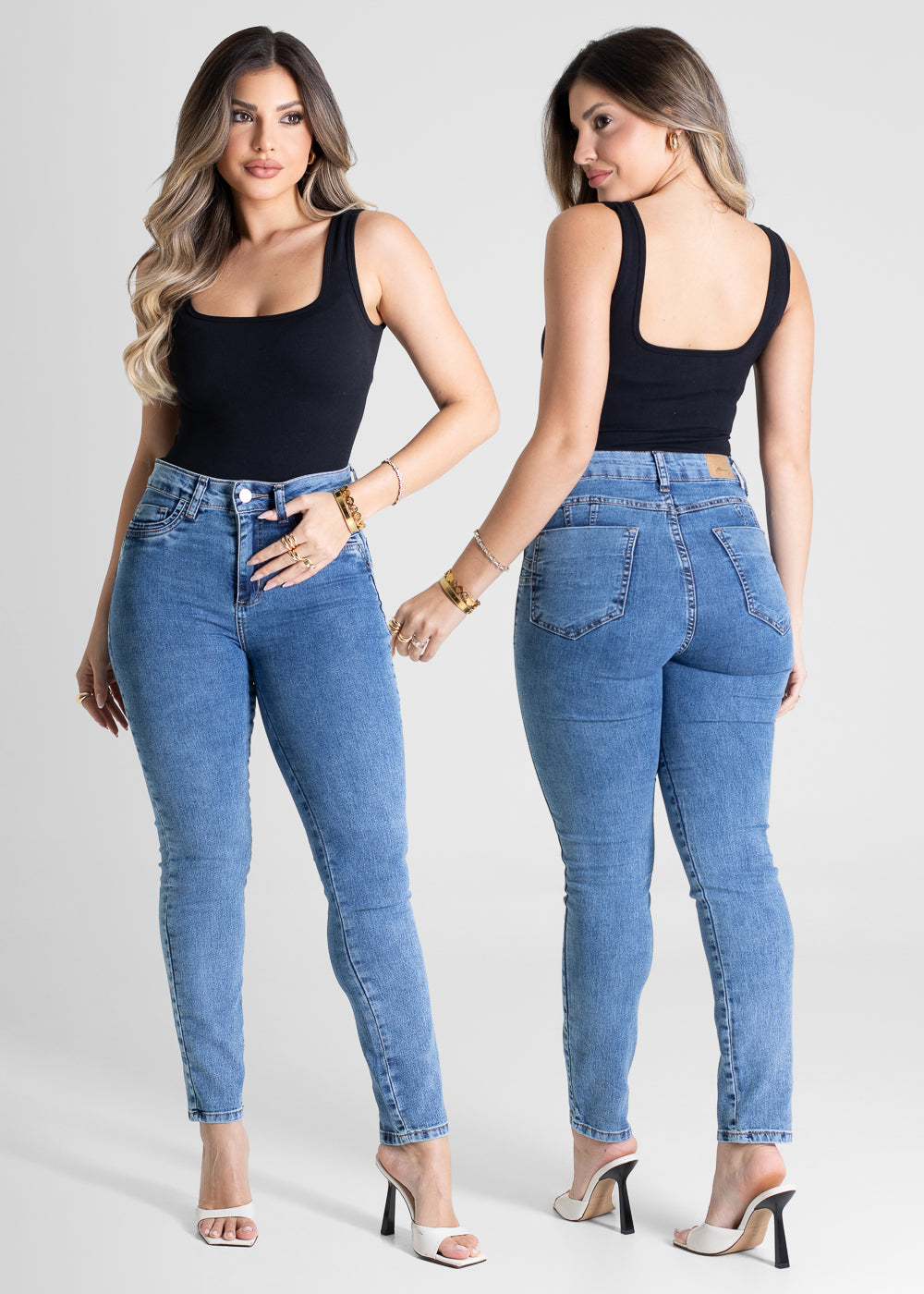 Calça Jeans Sawary Levanta Bumbum - 281149 AZUL