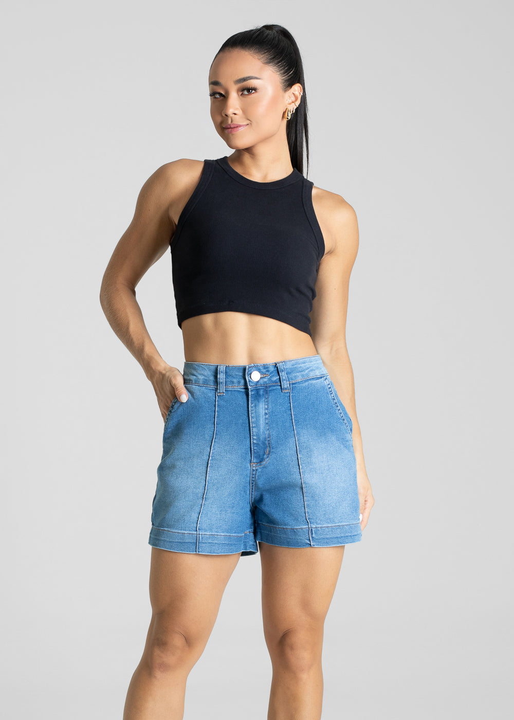 Shorts Jeans Sawary - 281162 AZUL