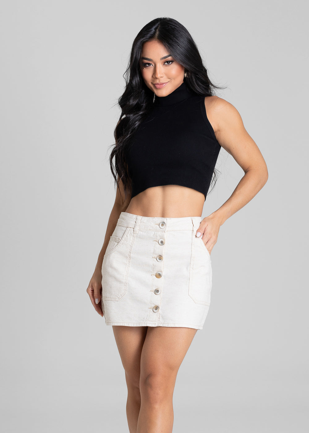 Saia Linho Sawary - 281176 OFF WHITE