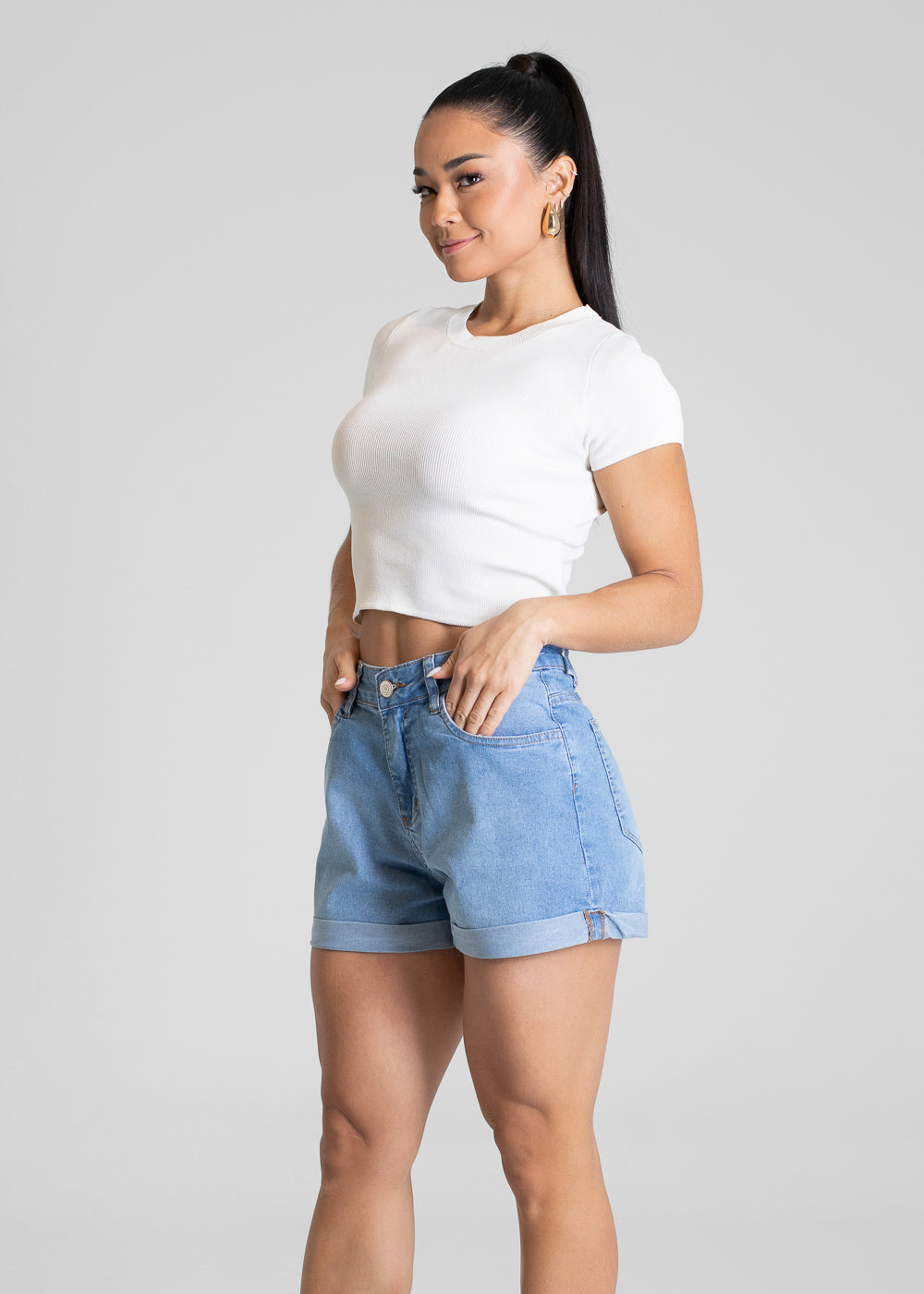 Shorts Jeans Sawary - 281184 AZUL