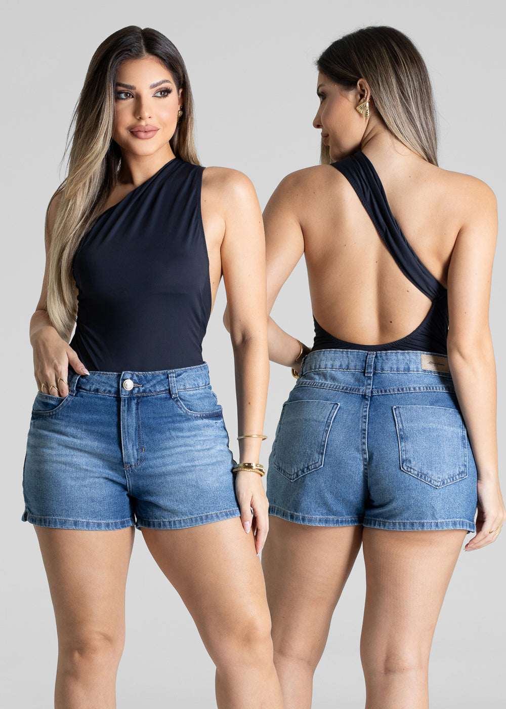 Shorts Jeans Sawary - 281192 AZUL