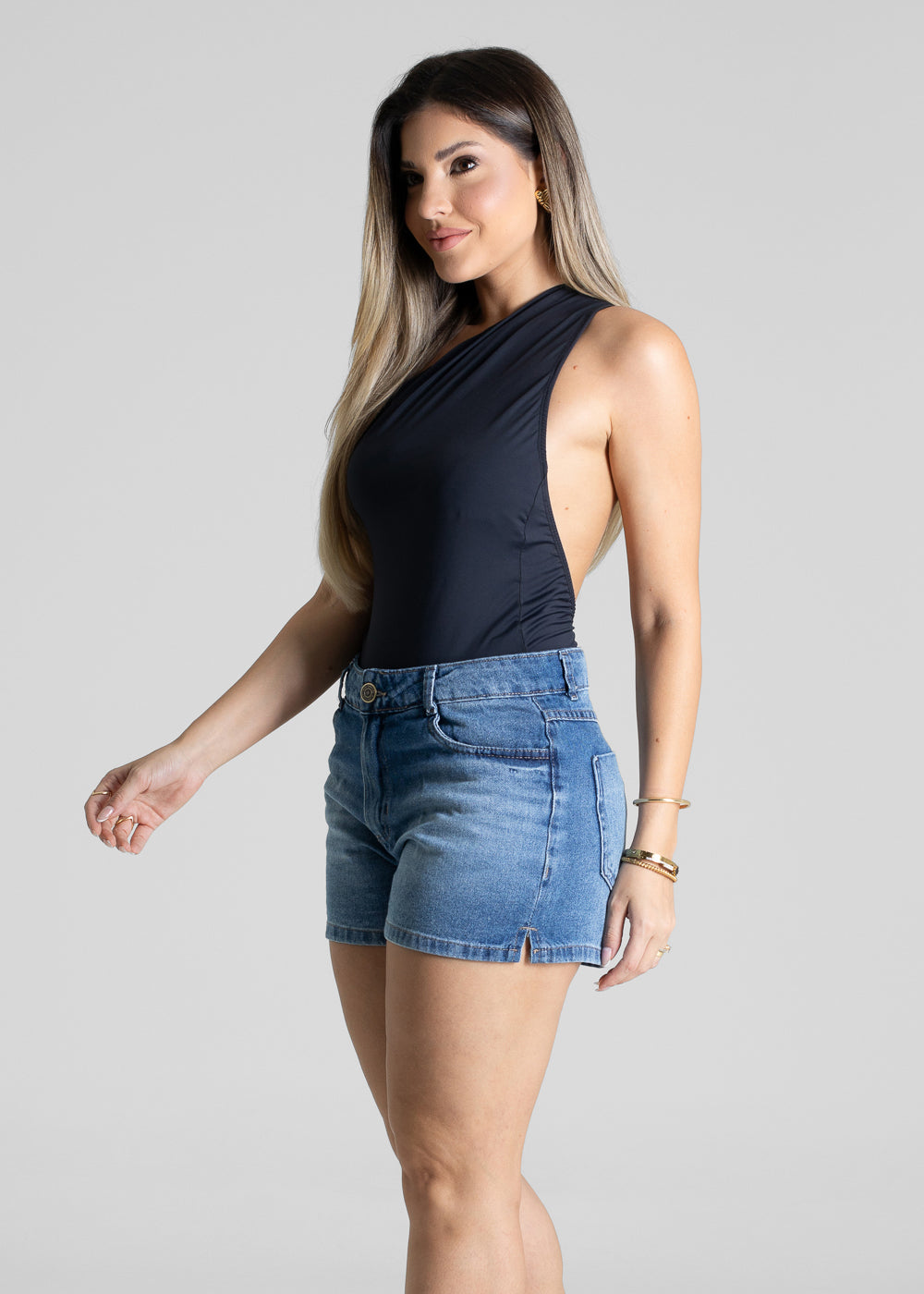 Shorts Jeans Sawary - 281192 AZUL