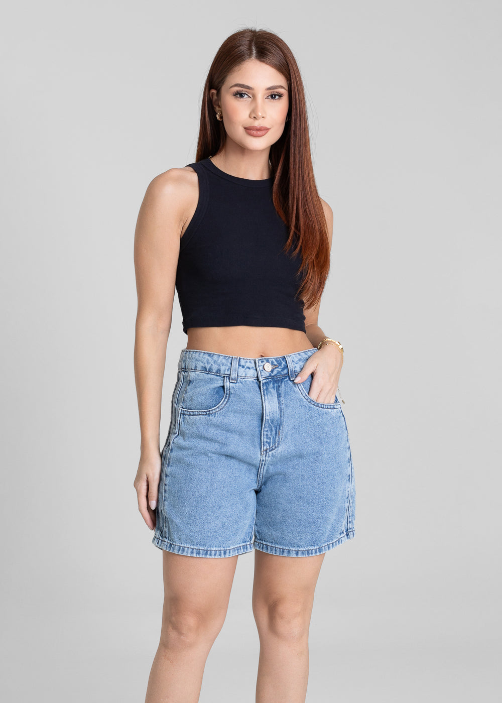 Shorts Jeans Sawary - 281197 AZUL