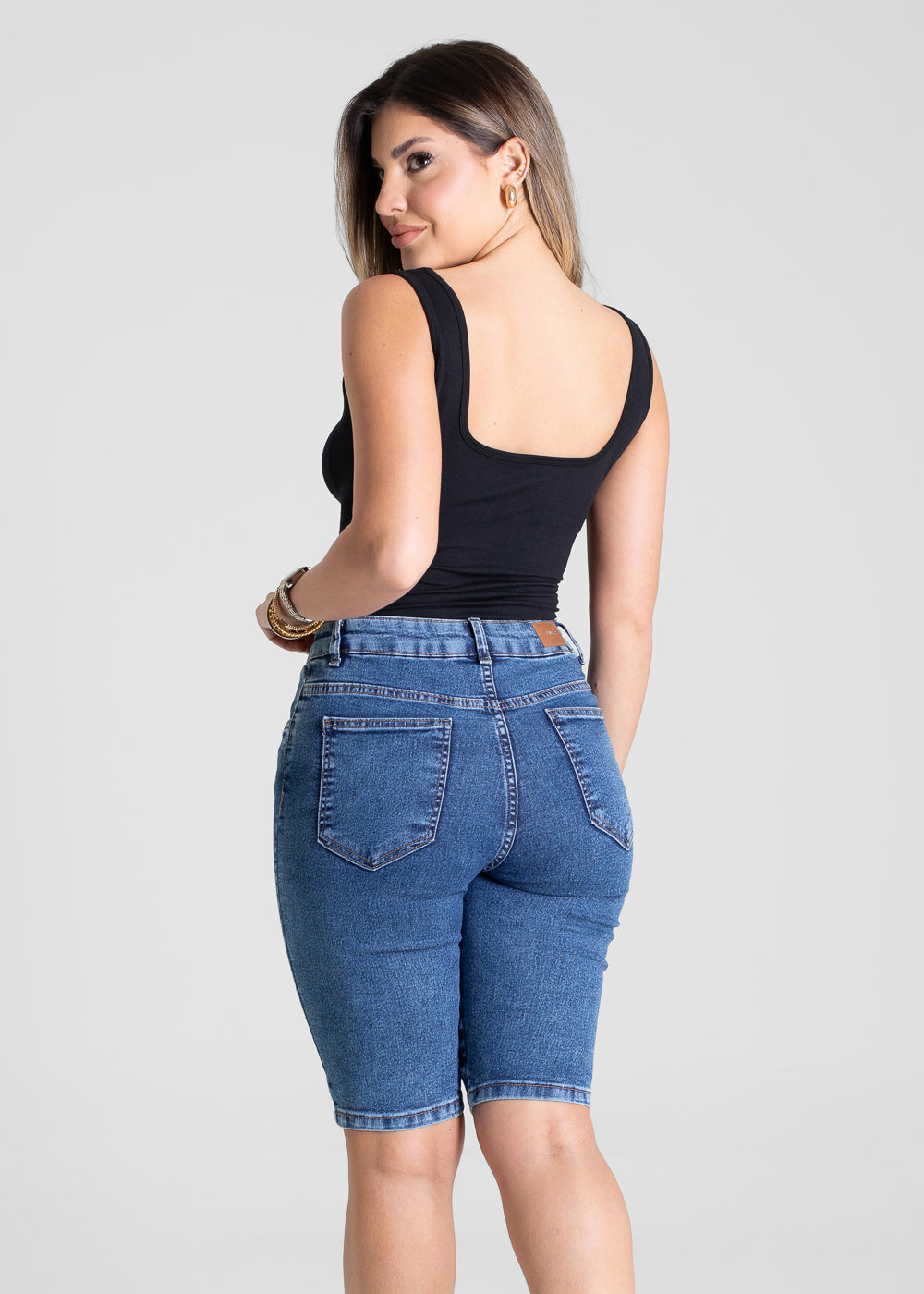 Bermuda Jeans Sawary - 281199 AZUL