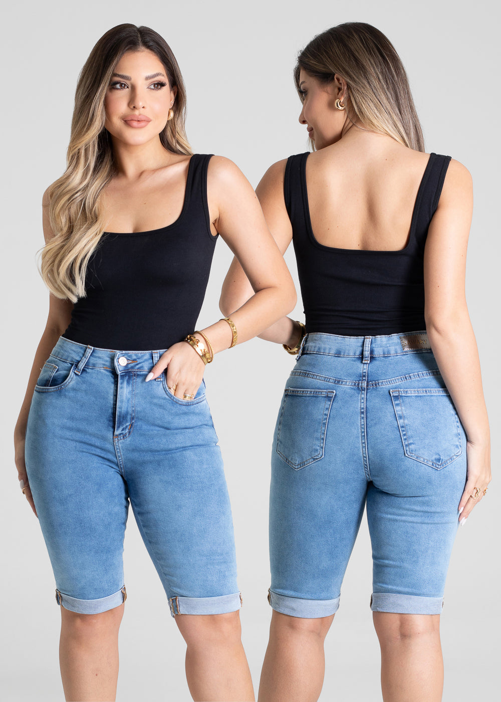 Bermuda Jeans Sawary - 281202 AZUL