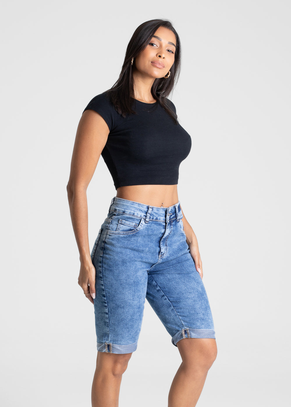 Bermuda Jeans Sawary - 281211 AZUL