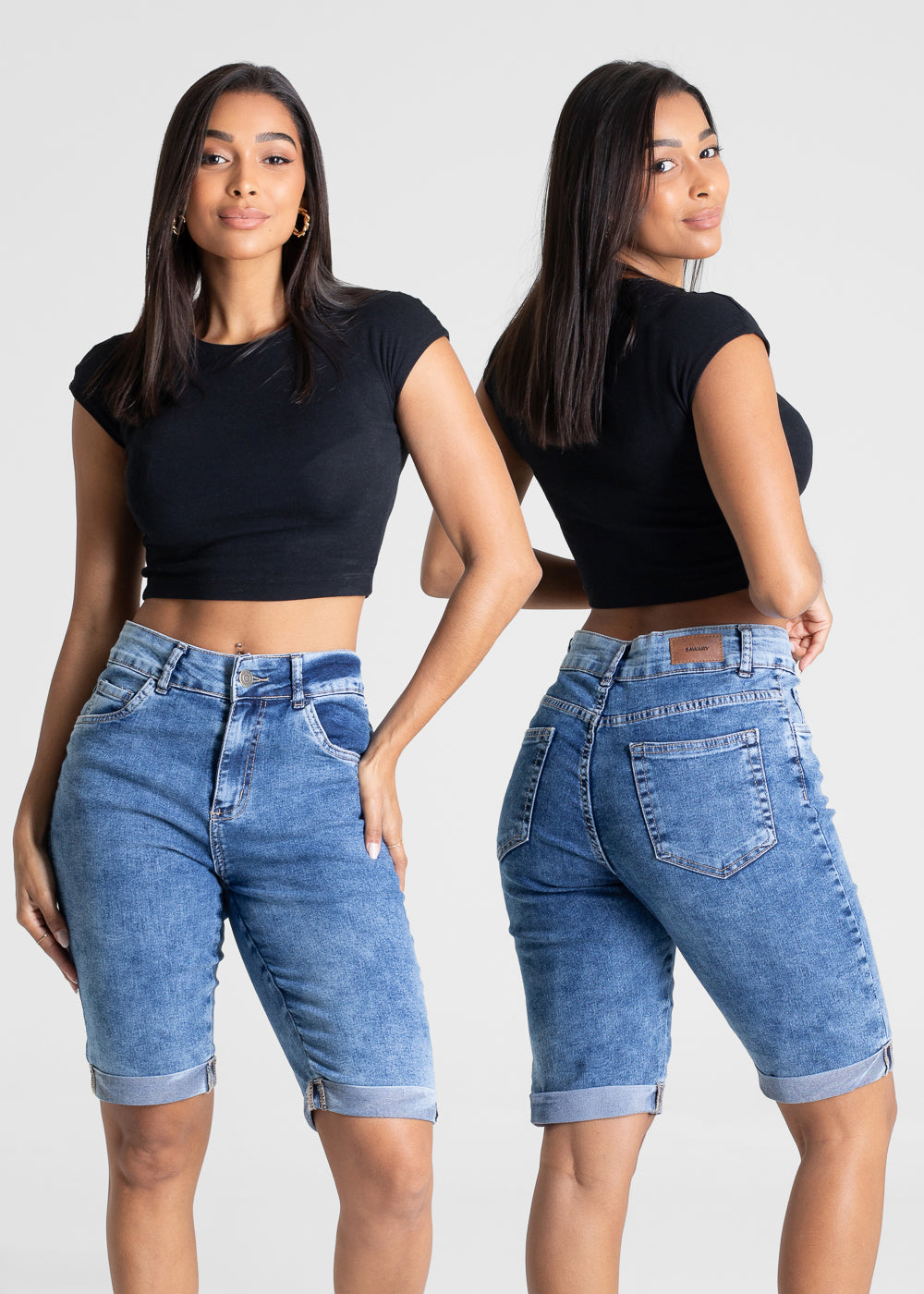 Bermuda Jeans Sawary - 281211 AZUL