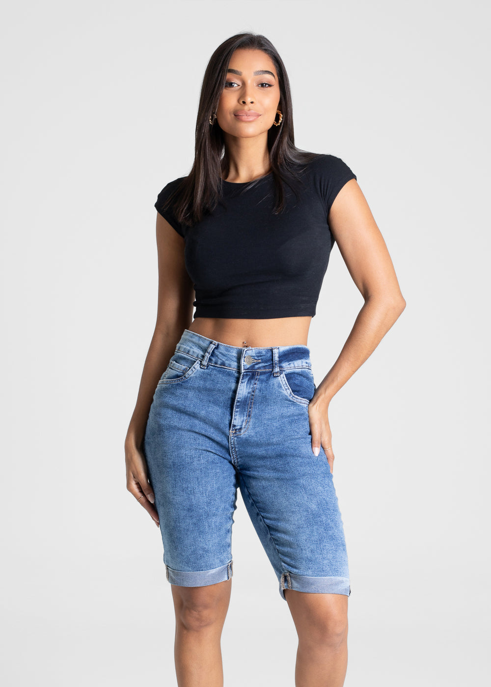 Bermuda Jeans Sawary - 281211 AZUL
