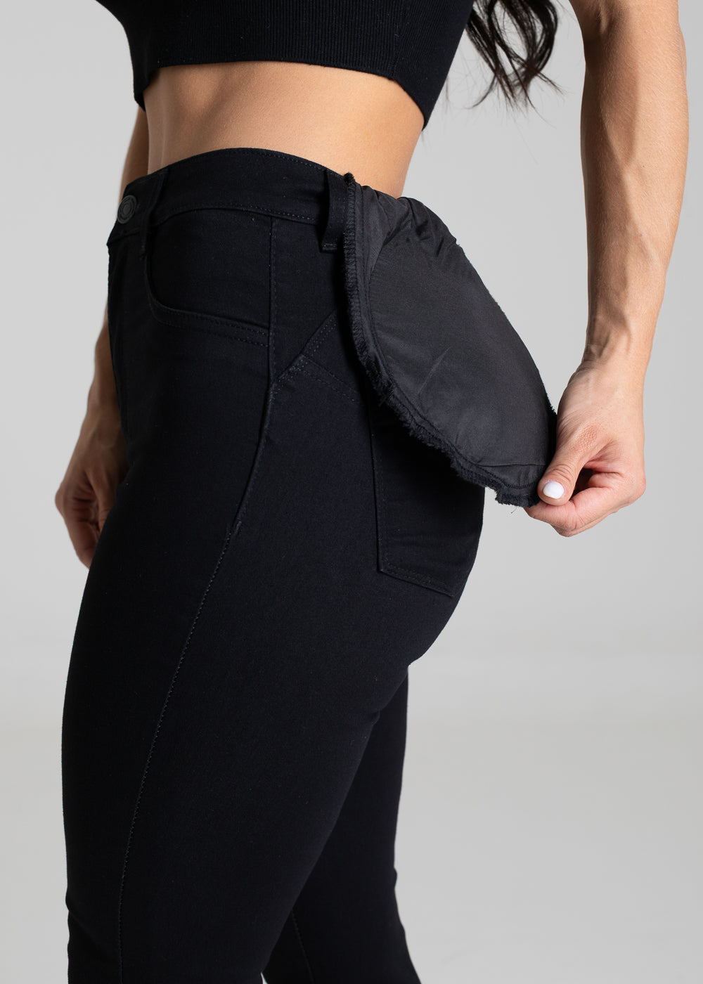 Calça Sarja Sawary Modela Bumbum - 281217 PRETO