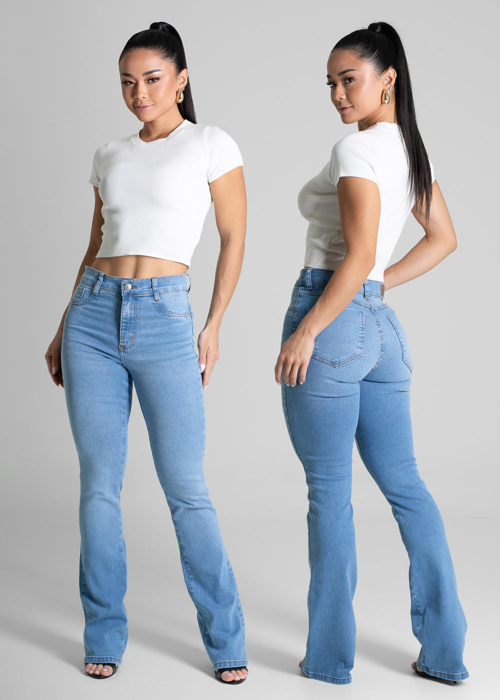 Calça Jeans Sawary Boot Cut - 281221 AZUL