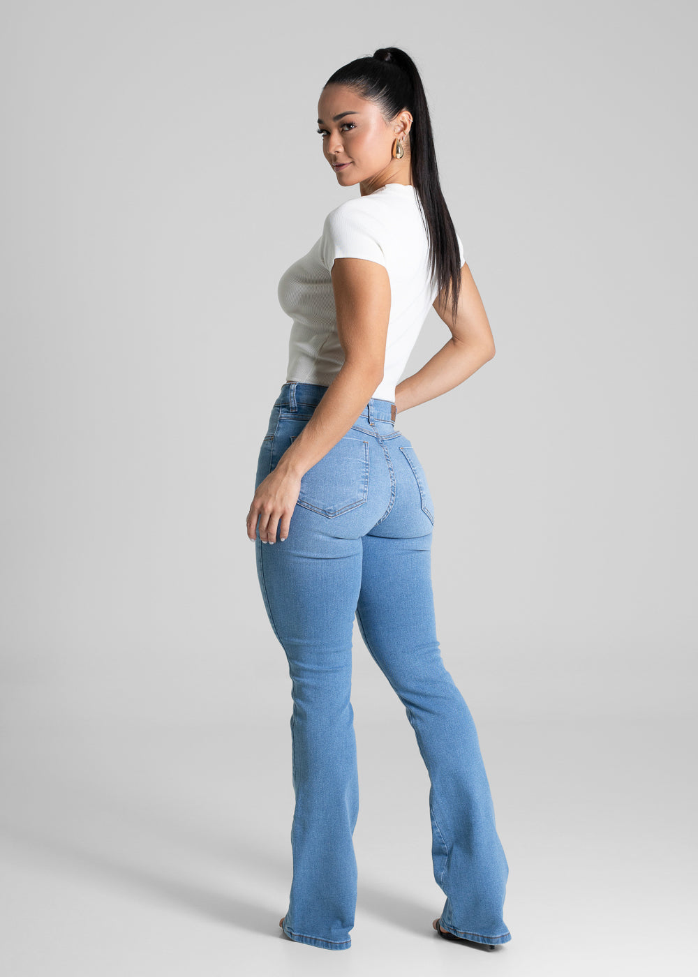 Calça Jeans Sawary Boot Cut - 281221 AZUL