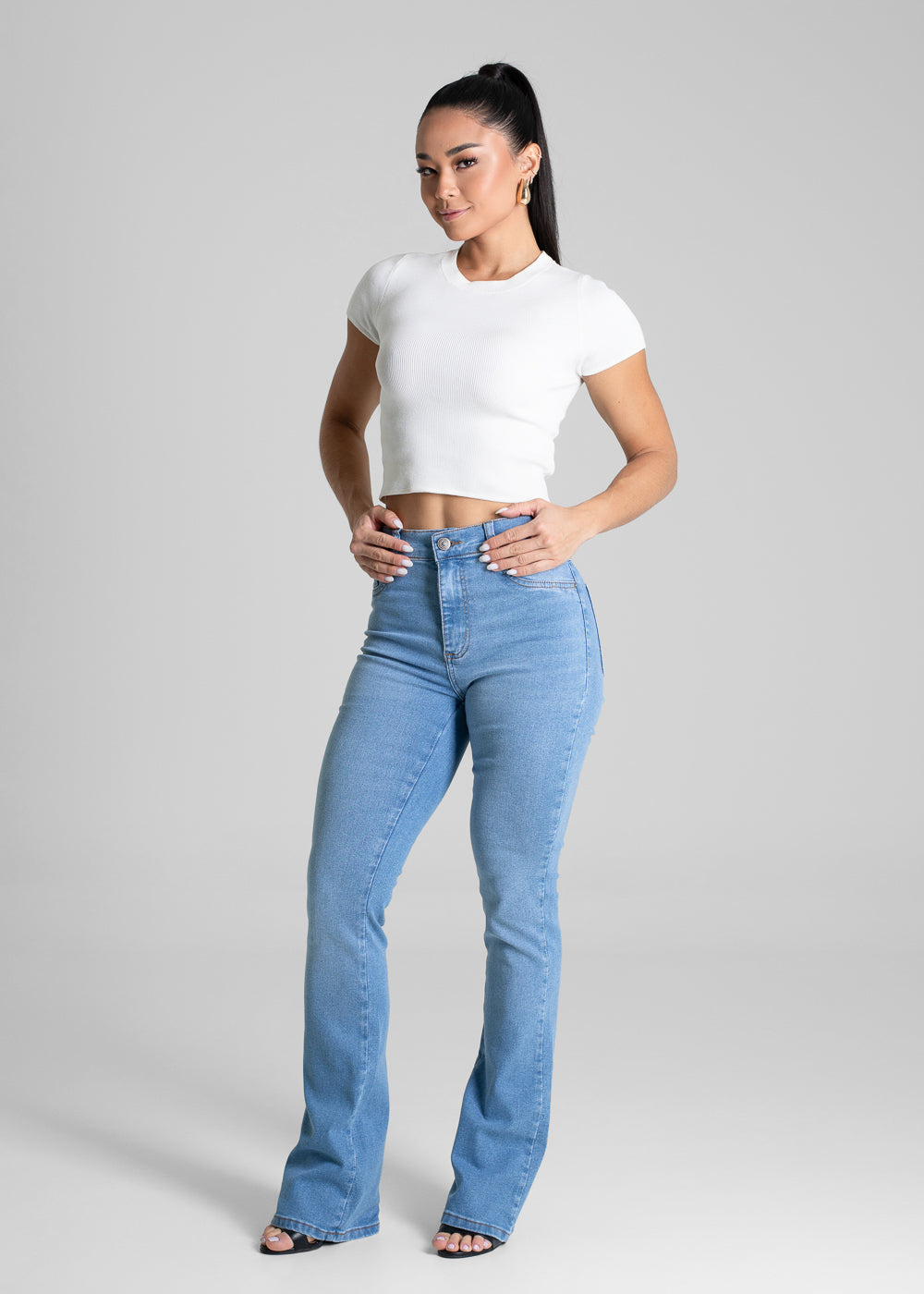 Calça Jeans Sawary Boot Cut - 281221 AZUL
