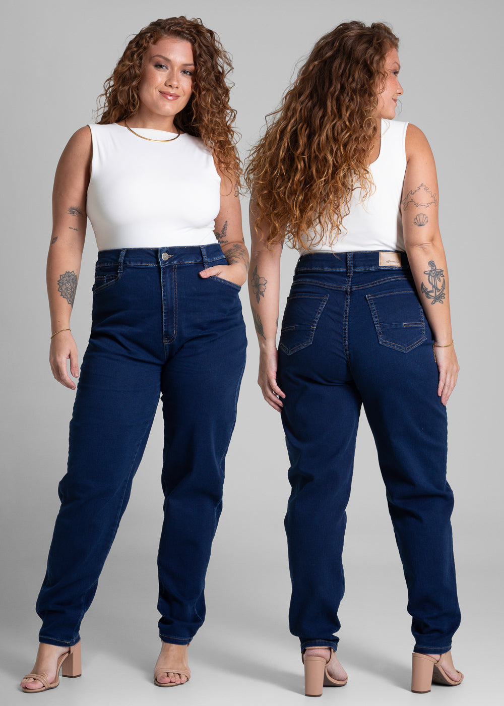 Calça Jeans Sawary Plus Size - 281224 AZUL
