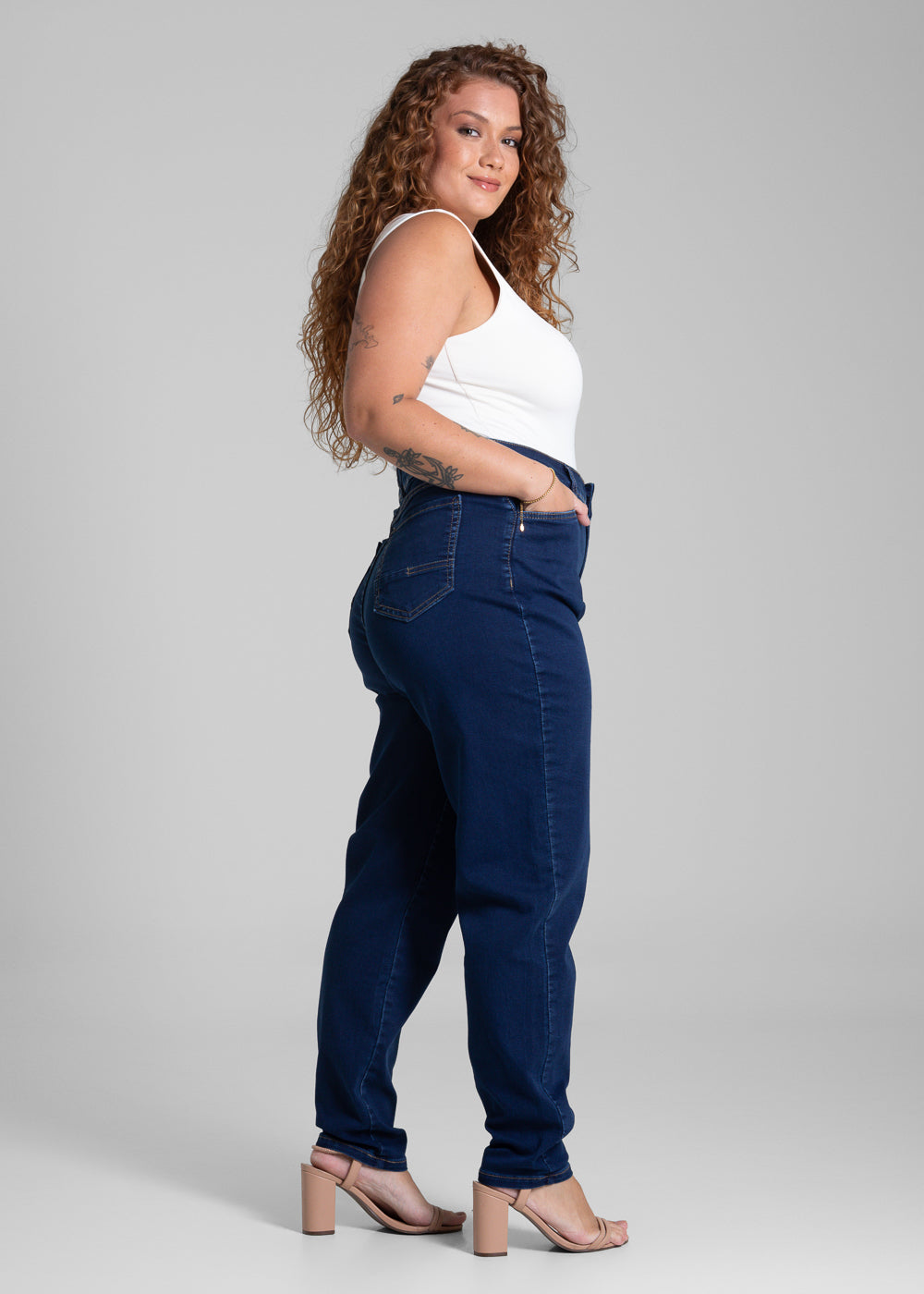 Calça Jeans Sawary Plus Size - 281224 AZUL