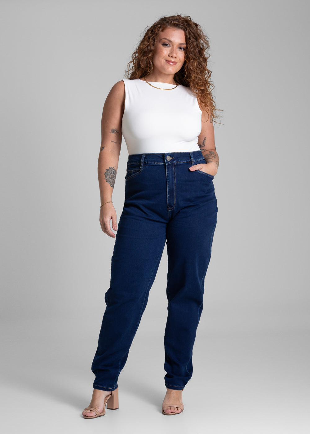Calça Jeans Sawary Plus Size - 281224 AZUL