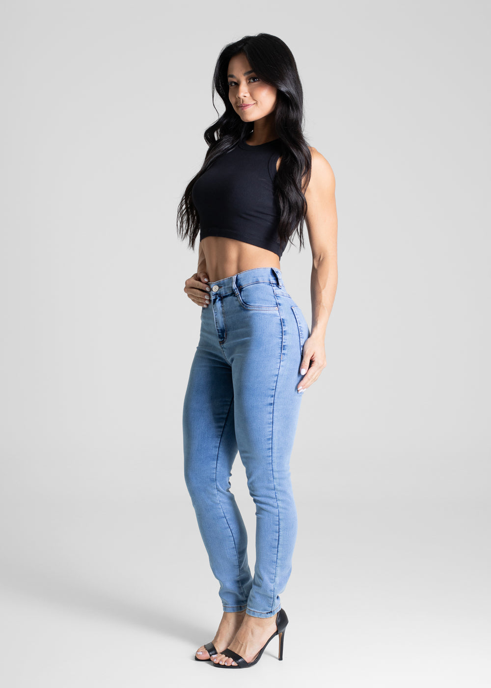 Calça Jeans Sawary Cigarrete - 281225 AZUL